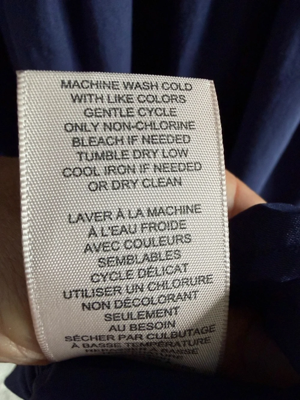 Philosophy Navy Ruffle Sleeve Midi Dress Eyelet Hem Large - Picture 10 of 13